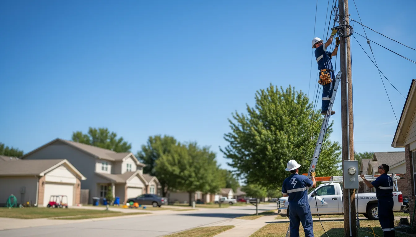 Residential electrician providing installation services in Trevor, WI
